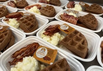 Bacon Cheddar Waffles