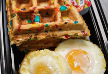 Fruity Pebble Waffles